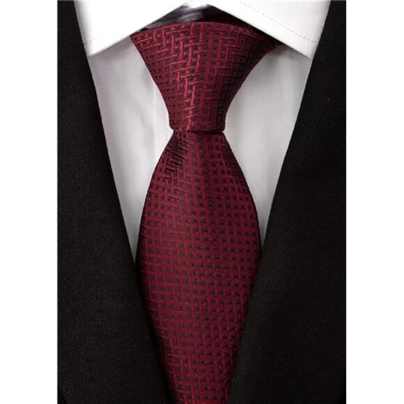 Men's Necktie Classic Silk Tie Woven Jacquard Neck Ties 6 PCS - Picture 6 of 8